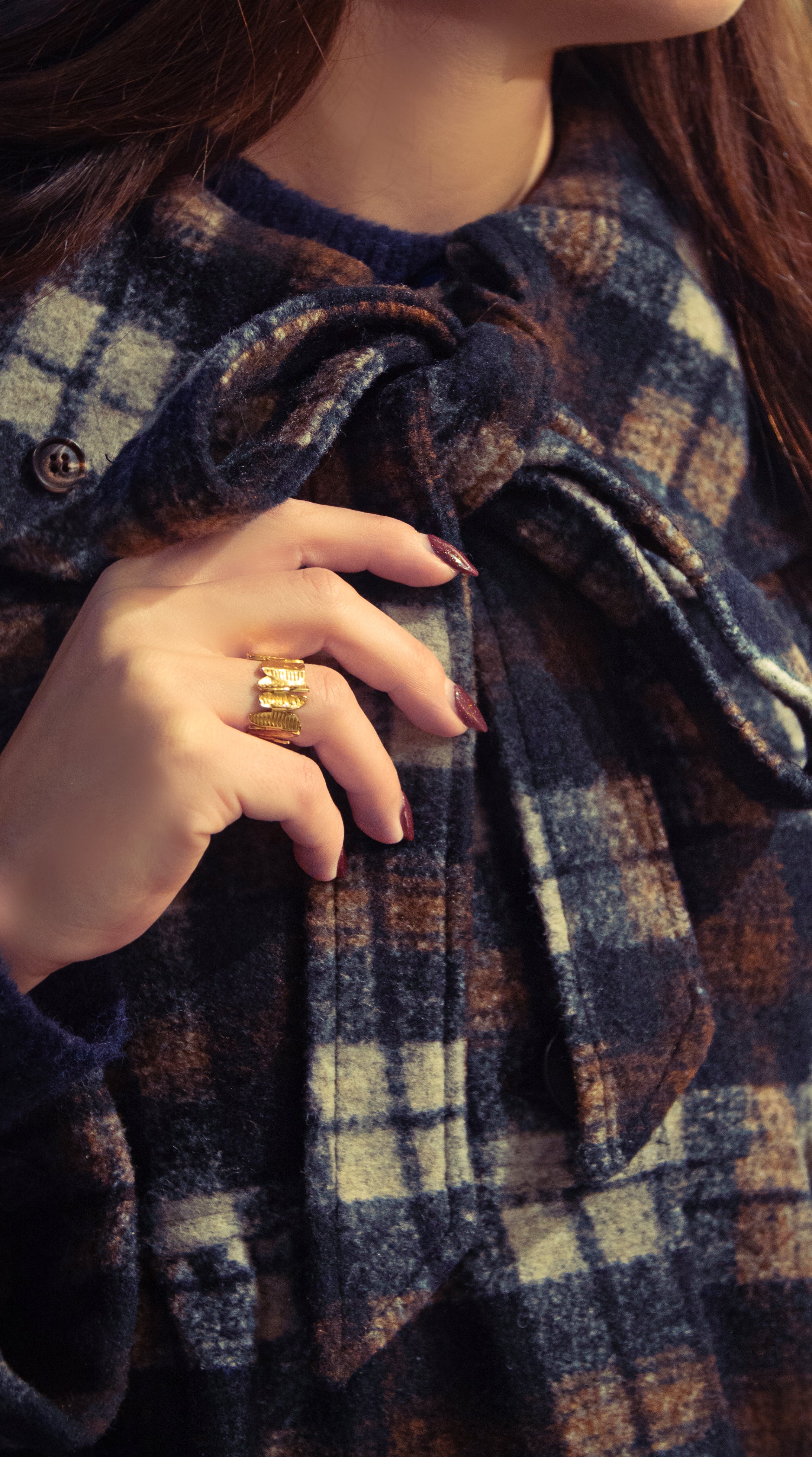The Monalisa Plaid Jacket Set